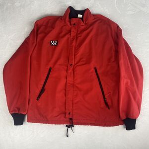 Vintage Koch XC Sporthill Jacket Adult Large Red Ski Full Zip Made in USA
